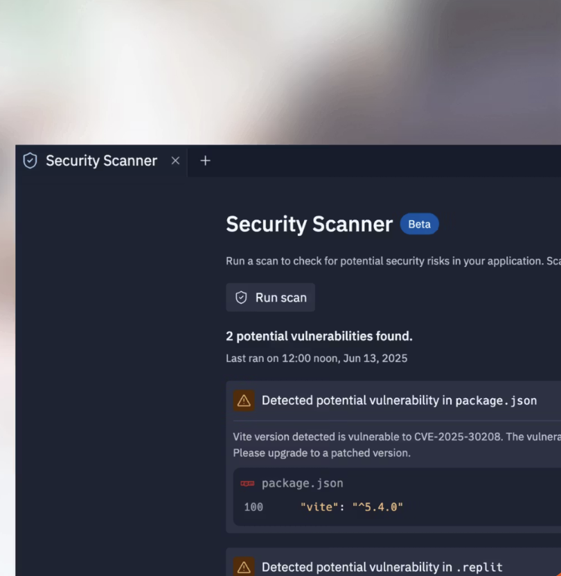 Replit Security Scanner